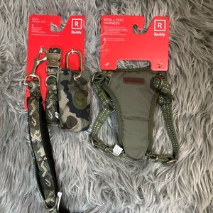 4 Piece Dog Walking Kit Size:Small Camo